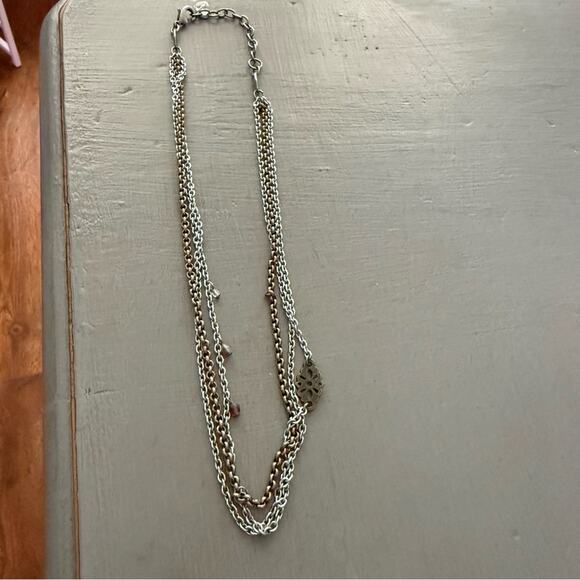 Sabika Multi Chain Chainlink Beaded Necklace - Picture 6 of 10